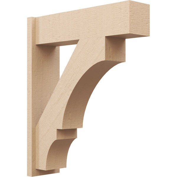 Ekena Millwork 7 1/2-in W x 26-in D x 32-in H Balboa Block Rough Cedar Woodgrain TimberThane Outlooker, Primed Tan OUTUR075X26X32BOA44RCPR - main